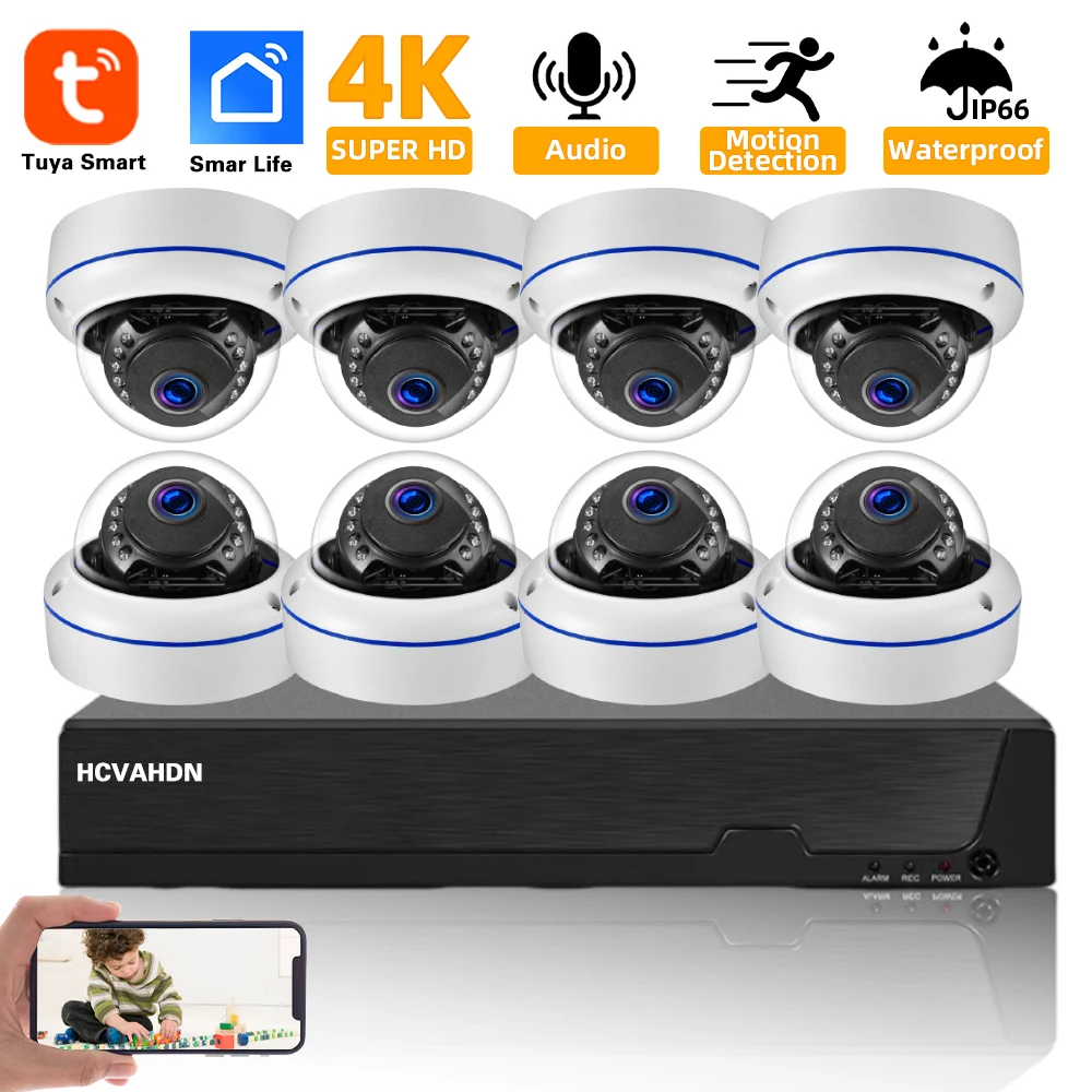 Nvr Kit 8 Channel - Smart Life 4K POE CCTV Security