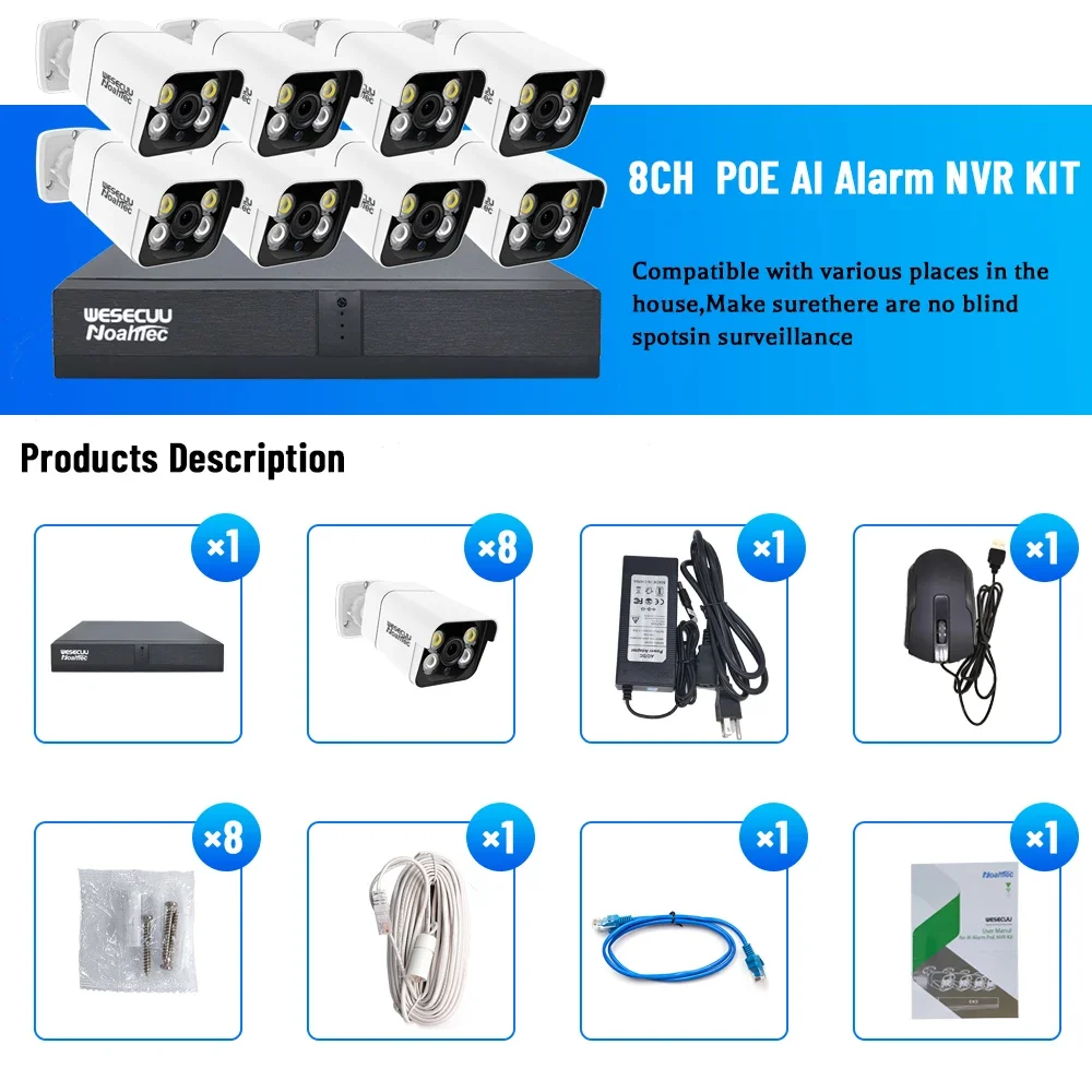 Nvr Kit 8 Channel - Manufacturer 5mp 4k 8mp 4 8