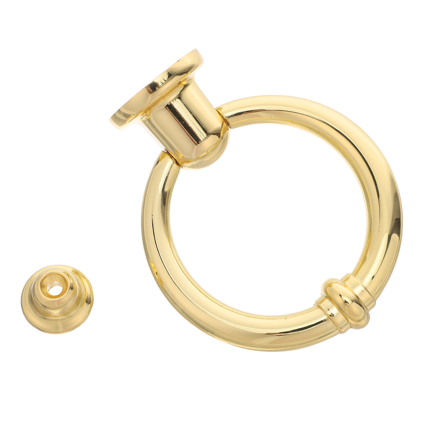 Home Security Ring - Modern Zinc Alloy Round Door Knocker