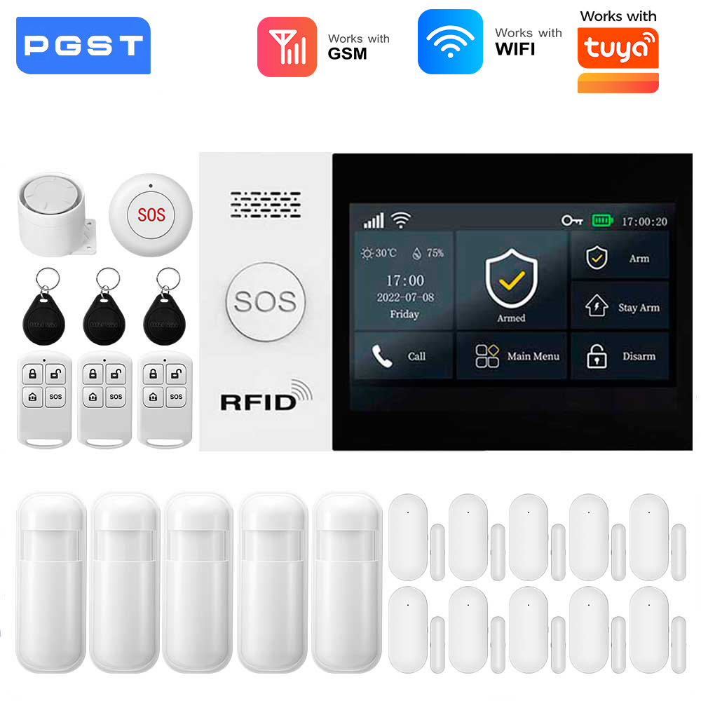 2.4G WIFI Smart GSM Alarm Syst - đánh giá và giá Sim Gsm Alarm