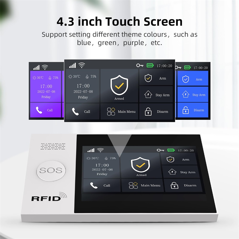 2.4G WIFI Smart GSM Alarm Syst - đánh giá và giá Sim Gsm Alarm