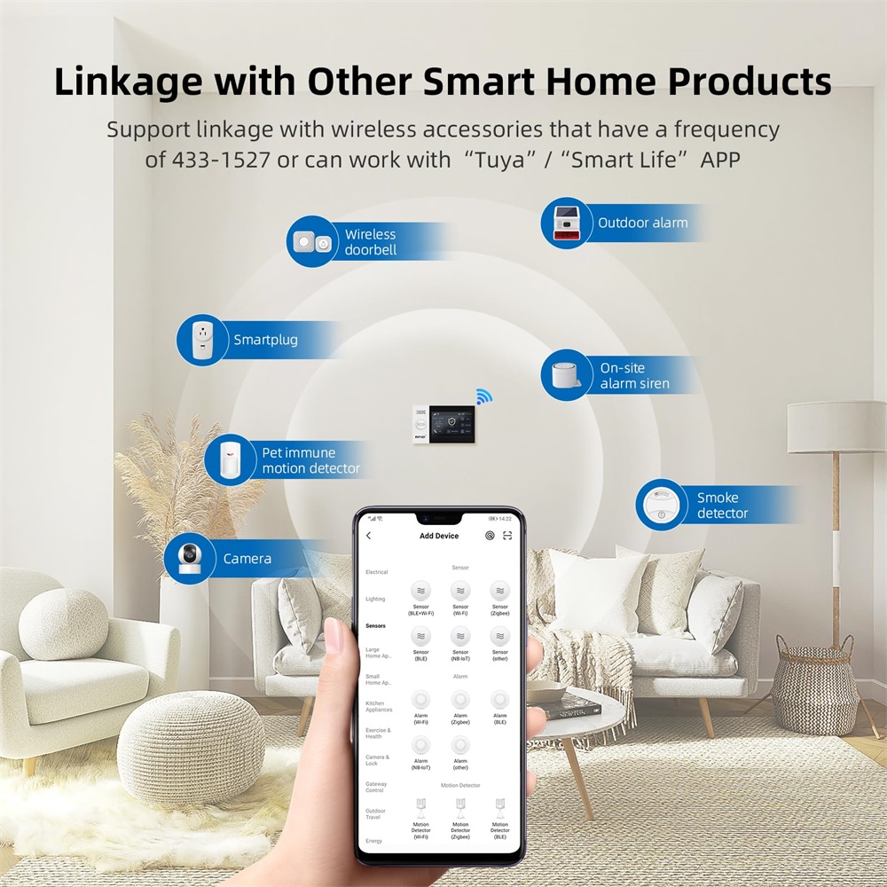 2.4G WIFI Smart GSM Alarm Syst - đánh giá và giá Sim Gsm Alarm