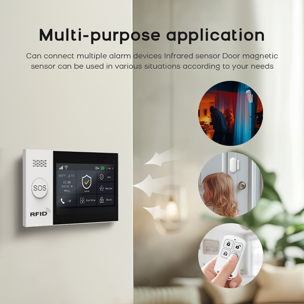 PG-107 Tuya Không Dây WIFI Nhà - đánh giá và giá Sim Gsm Alarm