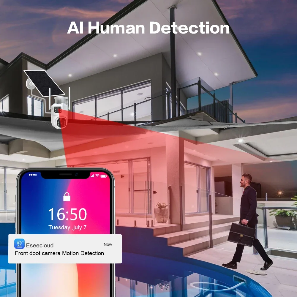 4K 8MP Dual Lens Wifi Solar CC - đánh giá và giá Camera Solar Wireless