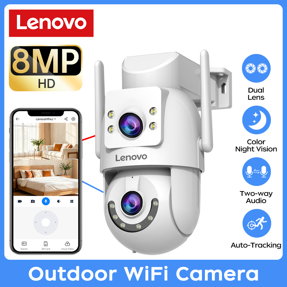 Lenovo 8MP Outdoor Surveillanc - đánh giá và giá Home Security Lidar