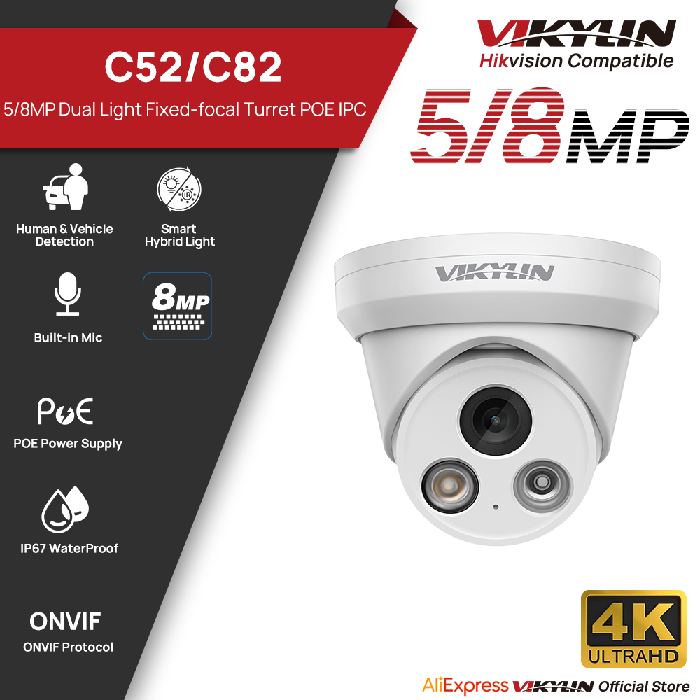 VIKYLIN 5/8MP 4K IP Camera Dua - đánh giá và giá Home Security Service