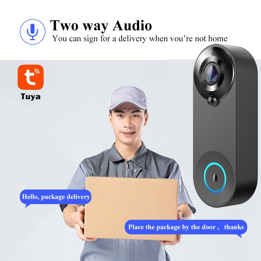 Tuya 1080P Wireless WIFI Doorb - đánh giá và giá Home Security Lidar