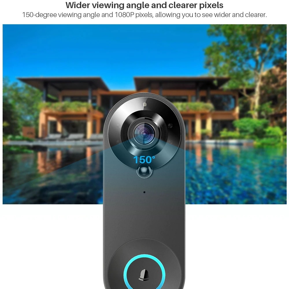 Tuya 1080P Wireless WIFI Doorb - đánh giá và giá Home Security Lidar