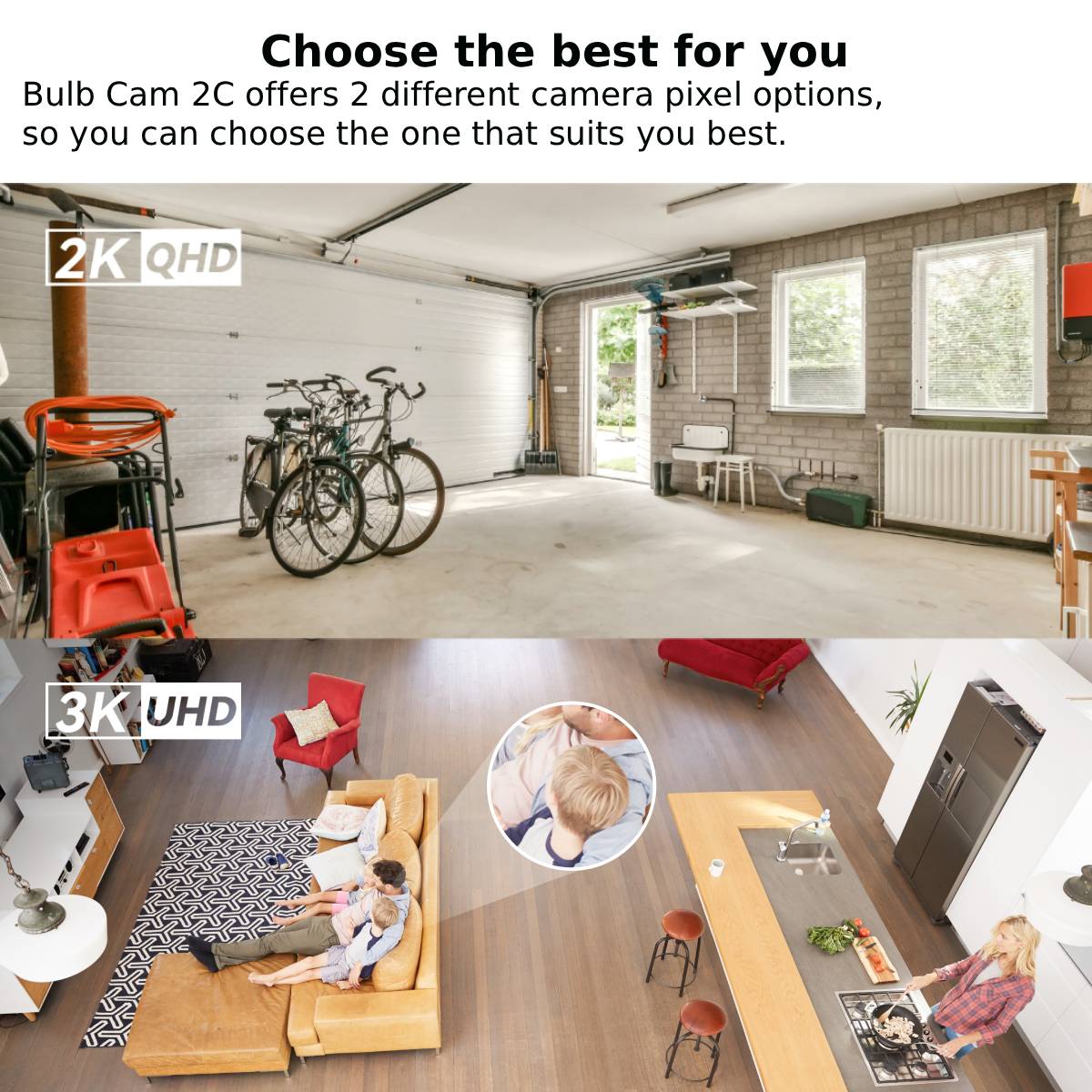 IMOU Bulb Cam 2C 3MP/5MP 2K/3K - đánh giá và giá Home Security Lidar