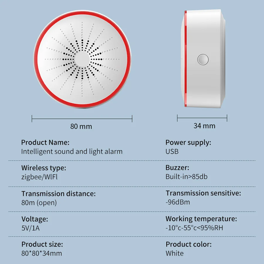Tuya WiFi ZigBee Smart Alarm S - đánh giá và giá Sim Gsm Alarm