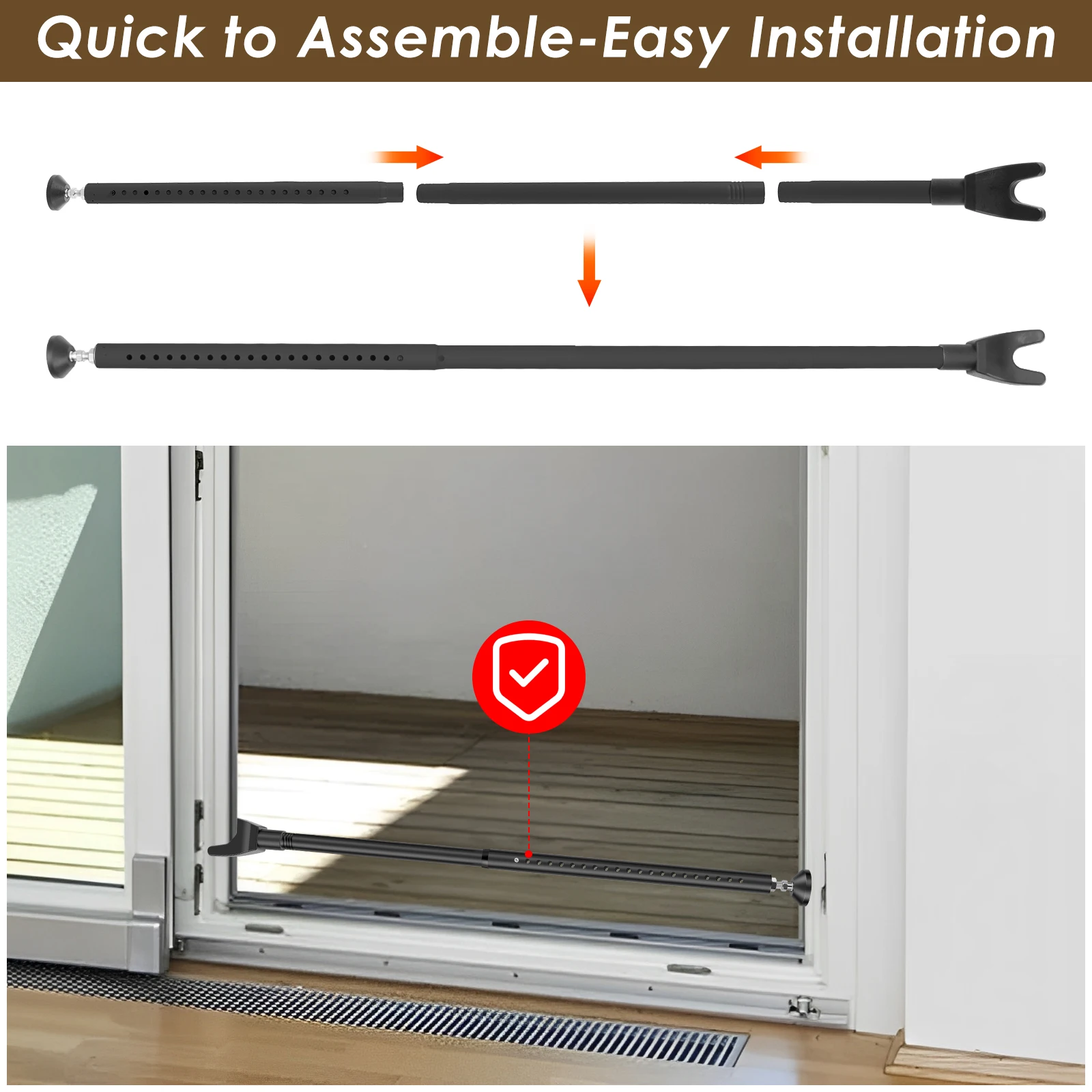 Sliding Door Lock Bar 44-55 In - đánh giá và giá Home Security Bars