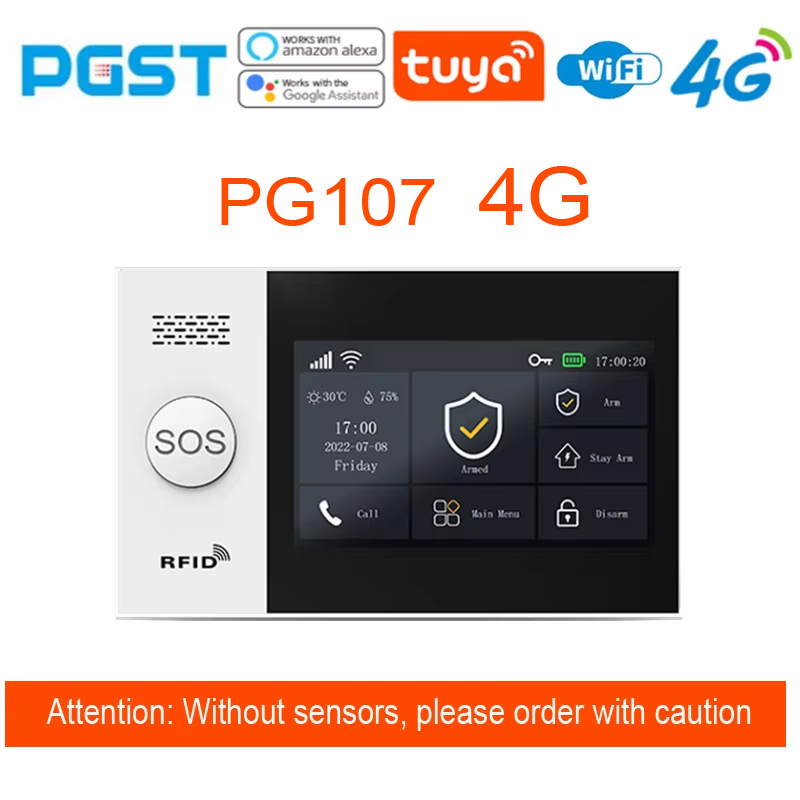 PG-107 Tuya 4G Home Security A - đánh giá và giá Sim Gsm Alarm