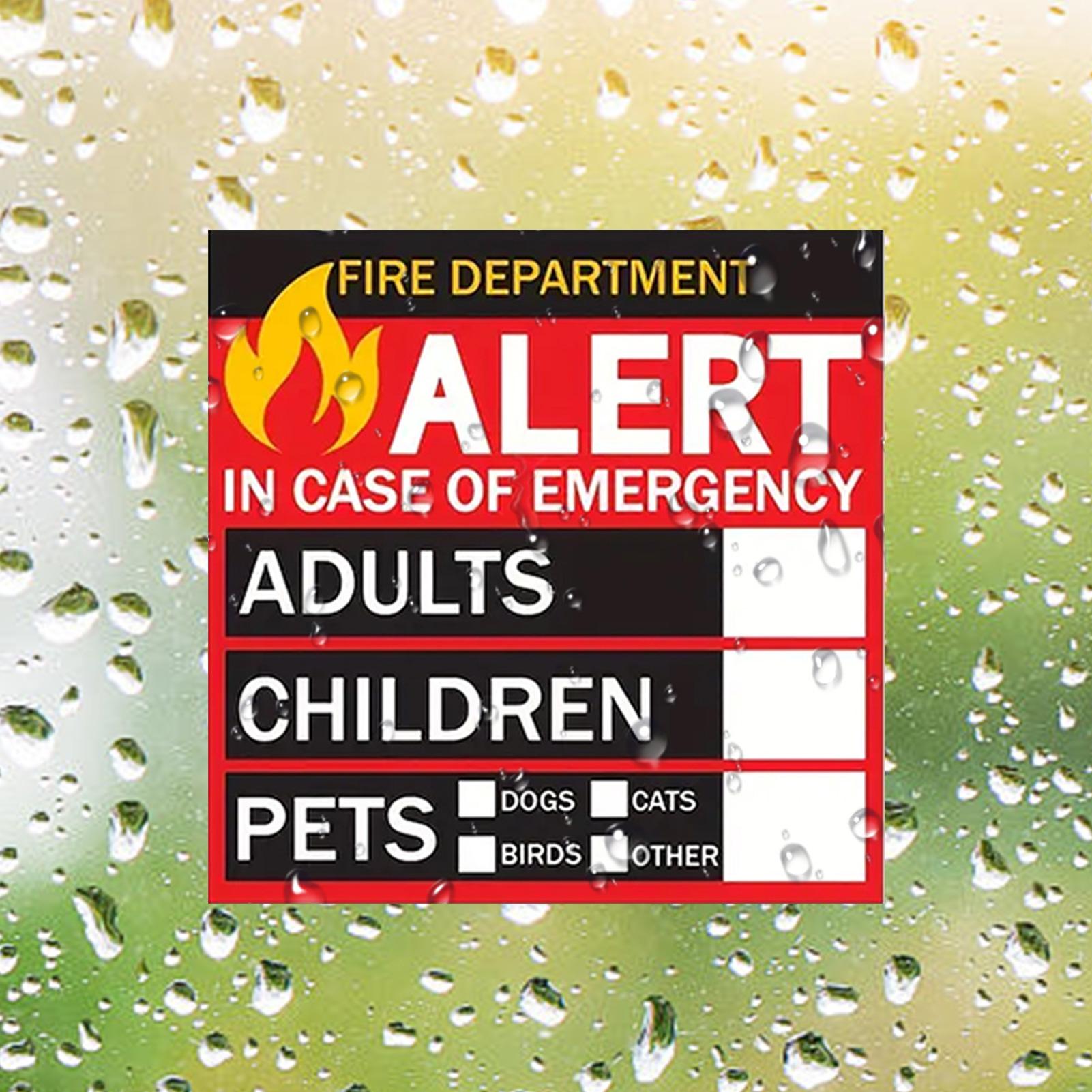 Fire Pet Alert Sticker Rain-Pr - đánh giá và giá Home Security Department Us