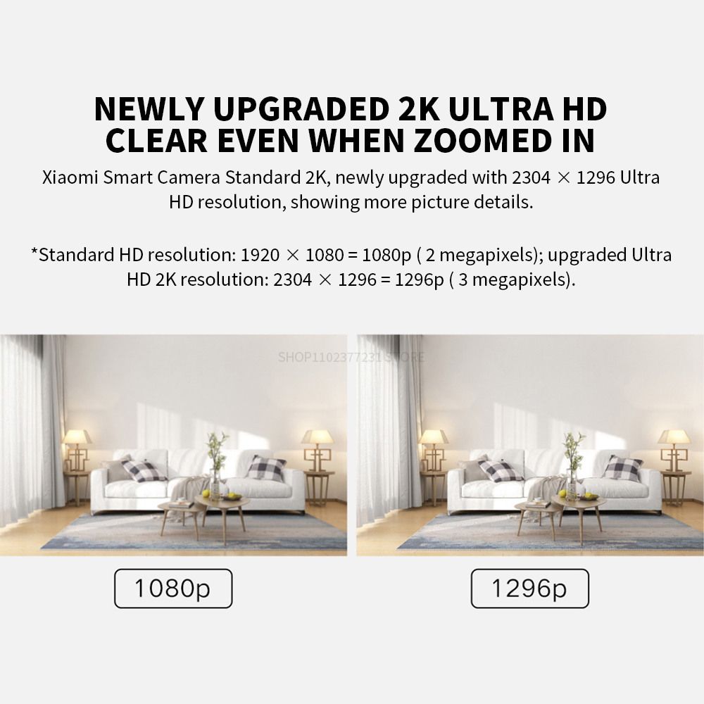 Xiaomi Smart IP Camera 2K 1296 - đánh giá và giá Xiaomi Home Security Camera 2K
