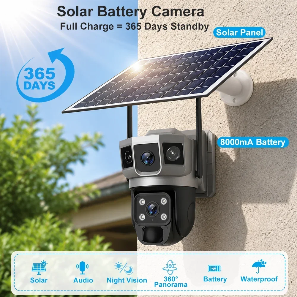 V380 4K 3 screens 4G Camera So - đánh giá và giá Home Security Brand