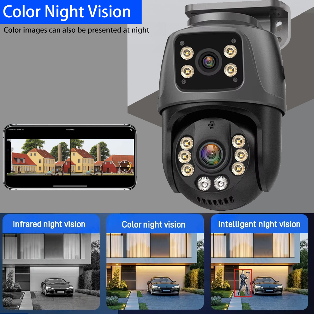 Dual Lens Dual Screen 8MP 4K 1 - đánh giá và giá Nvr Kit 8 Channel
