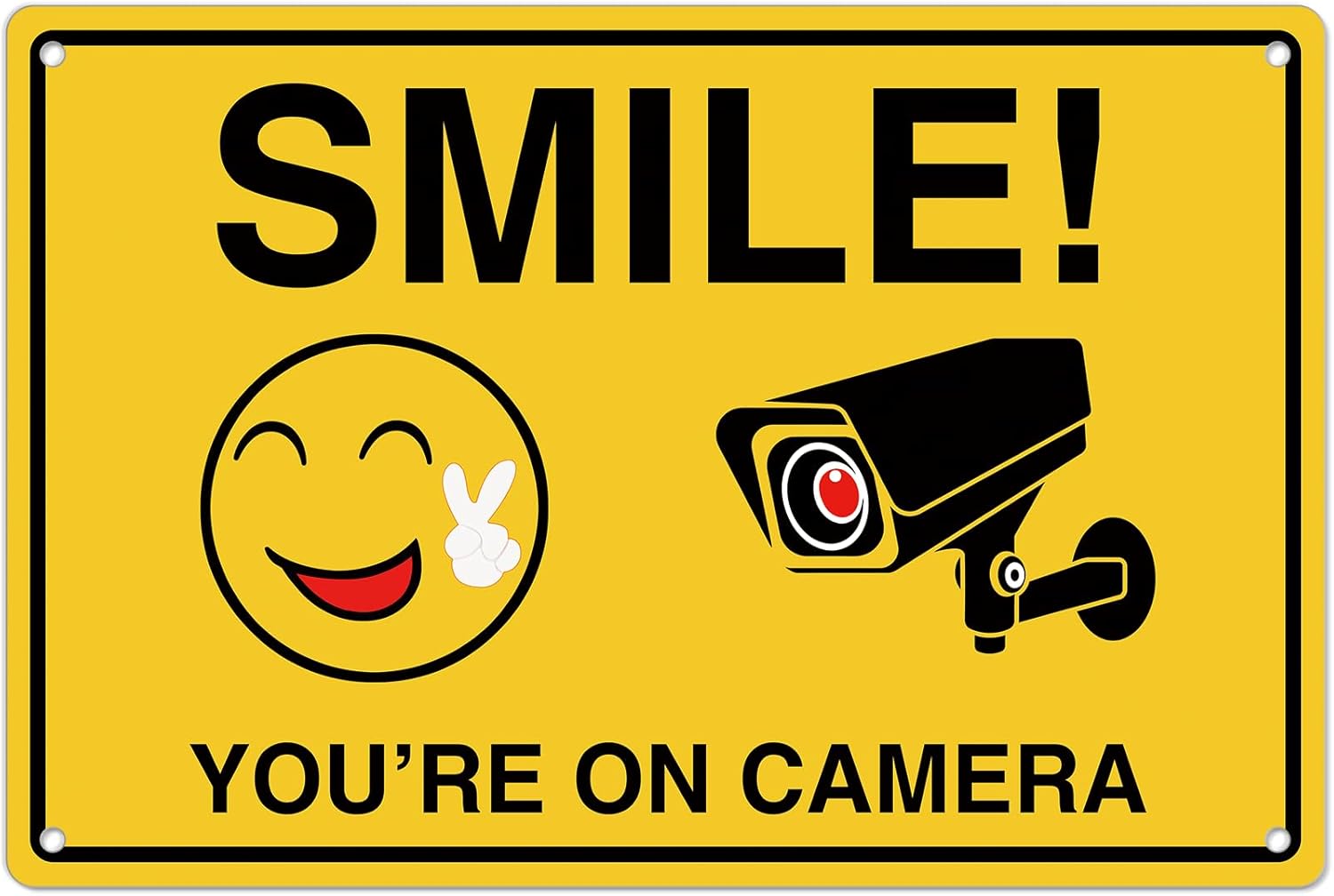 Smile Youre On Camera Signs ;  - đánh giá và giá Home Security Brand