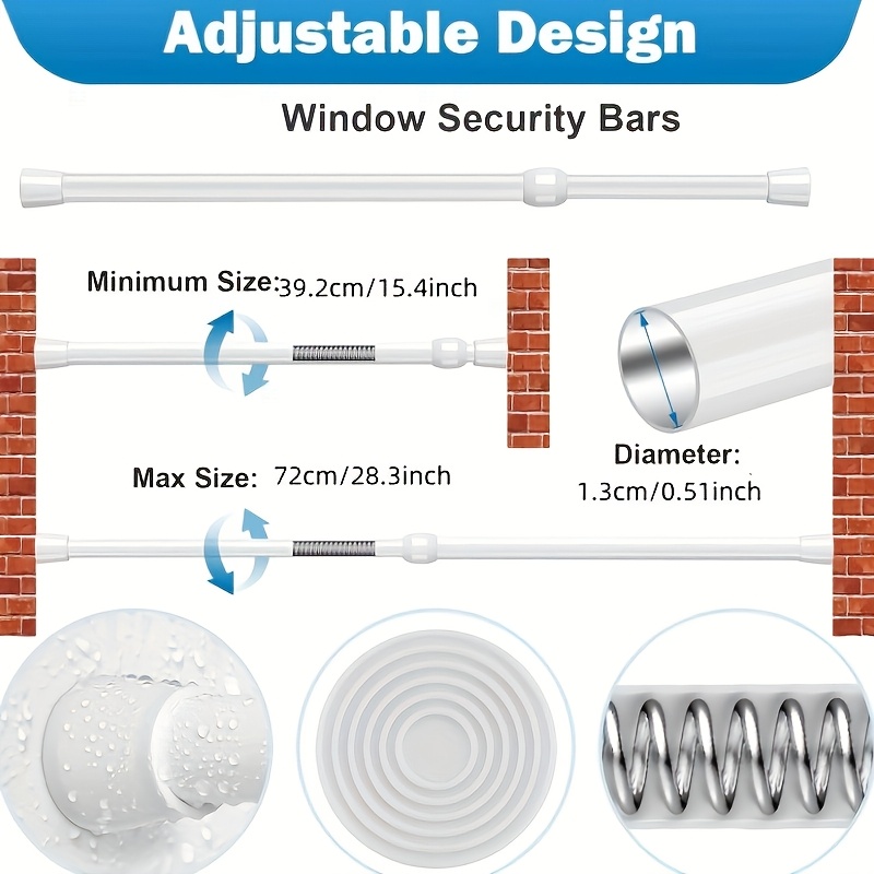 Adjustable Safety Ba Polished  - đánh giá và giá Home Security Bars