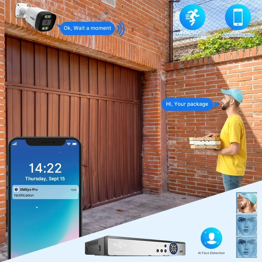 Hiseeu 4K 8channel 8mp Outdoor - đánh giá và giá Nvr Kit 8 Channel