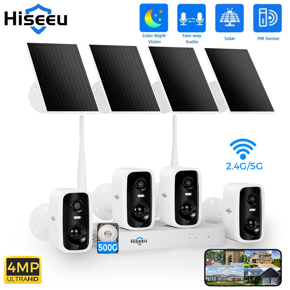 Hiseeu 10CH NVR 4MP WiFi Solar - đánh giá và giá Nvr Kit 8 Channel