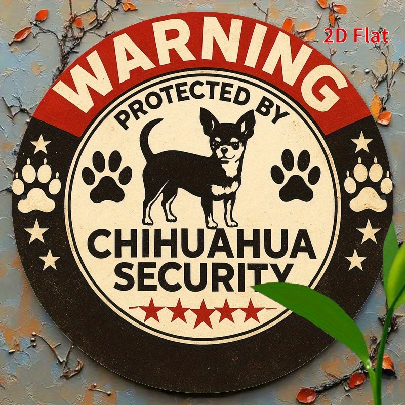 Warning Protected By Chihuahua - đánh giá và giá Home Security Bars