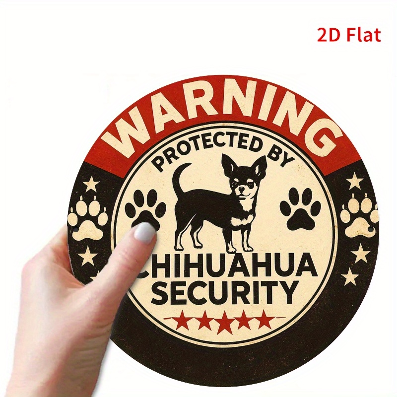 Warning Protected By Chihuahua - đánh giá và giá Home Security Bars