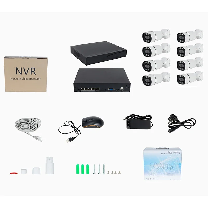 8CH 5mp PoE Nvr Kit H.265 24/7 - đánh giá và giá Nvr Kit 8 Channel