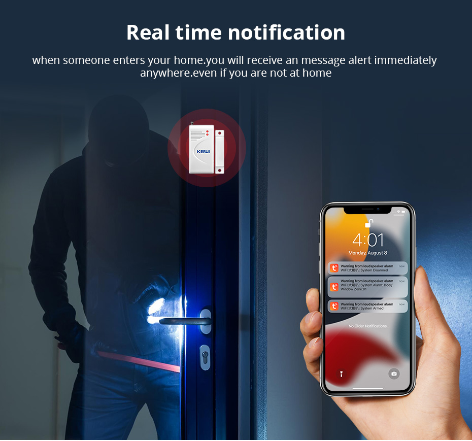KERUI Tuya WIFI Loudly Speaker - đánh giá và giá Sim Gsm Alarm