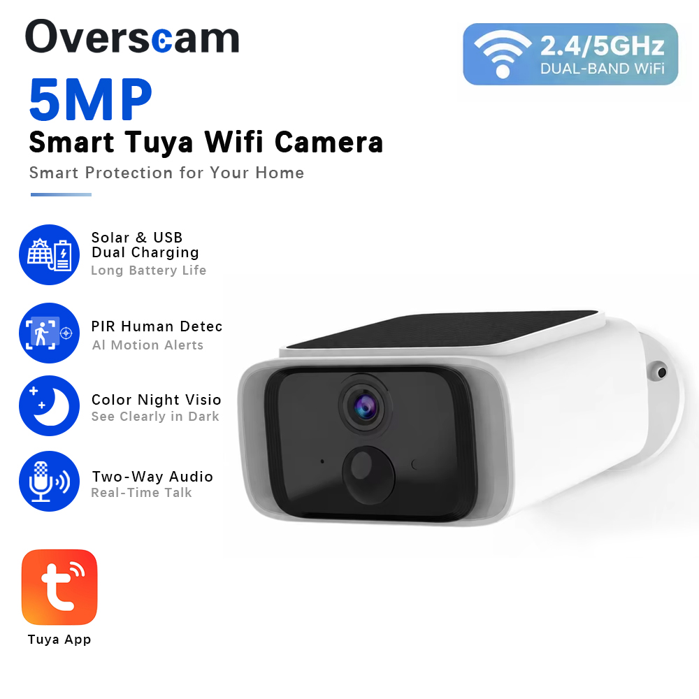 Tuya 5MP Solar Security Camera - đánh giá và giá Home Security Brand