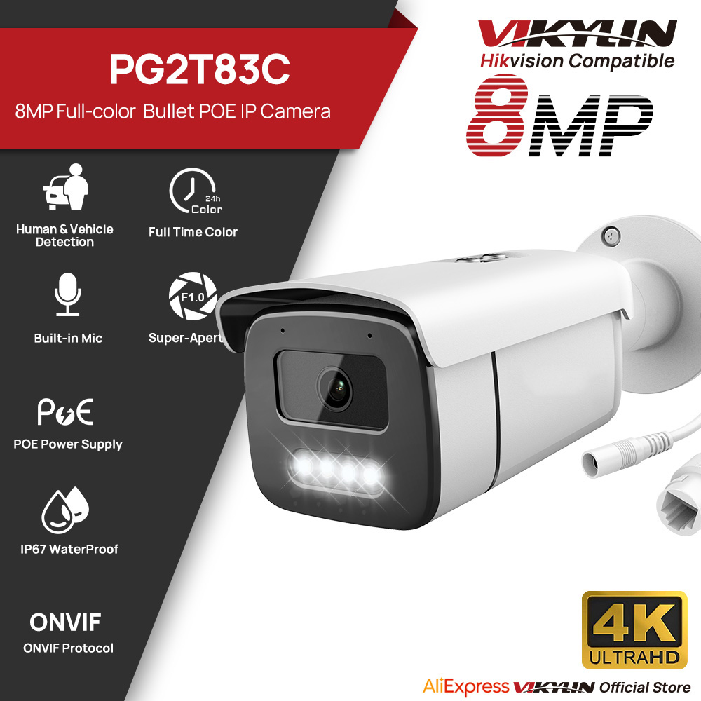 Vikylin 8MP Full Color Night V - đánh giá và giá Nvr Kit 8 Channel