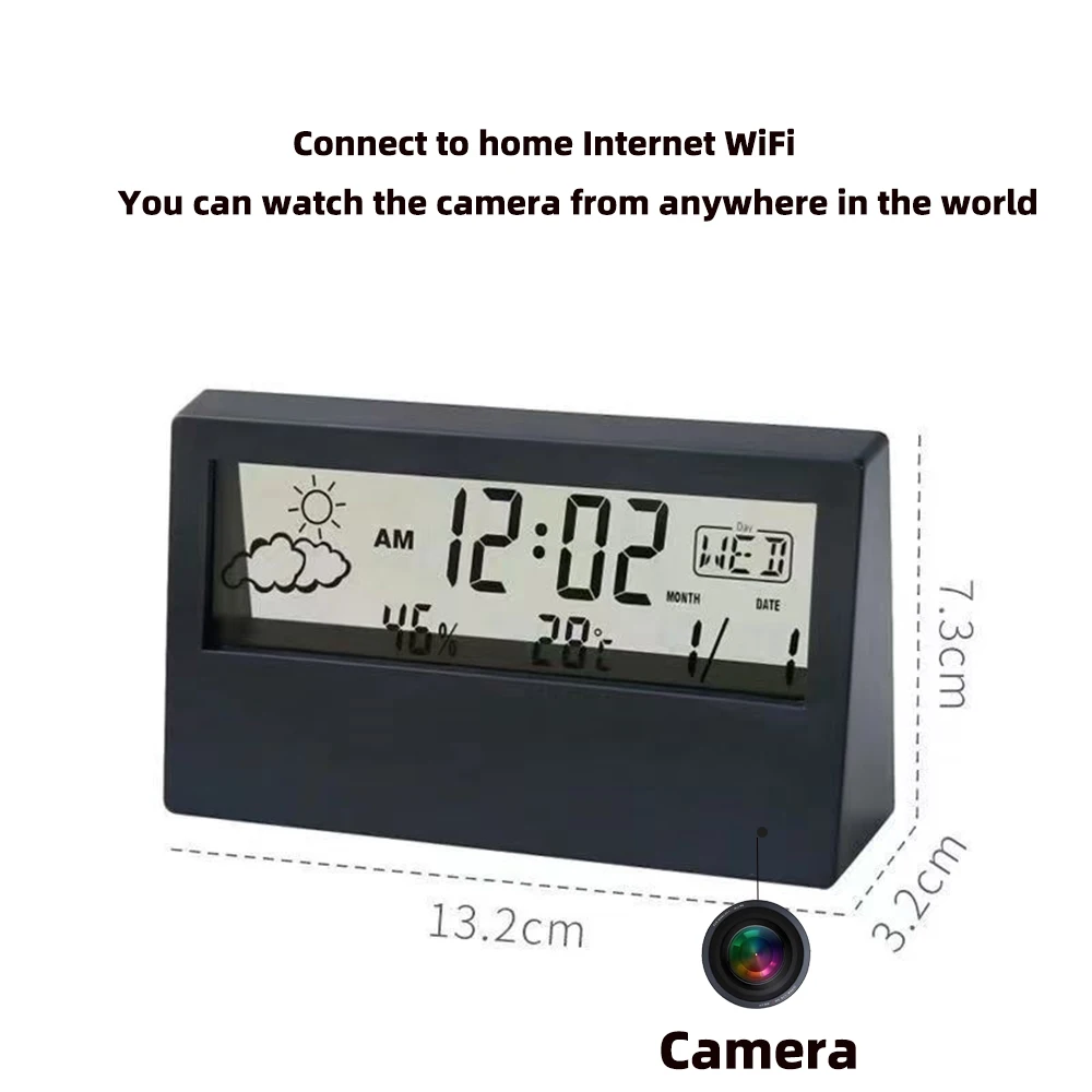 4K WiFi Clock Camera with Moti - đánh giá và giá Home Security Lidar